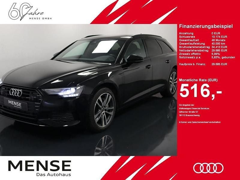 Mythosschwarz Gebraucht 2022 Audi A6 Design Kombi | 29.685 € (Guter Preis) - Bild 1/4