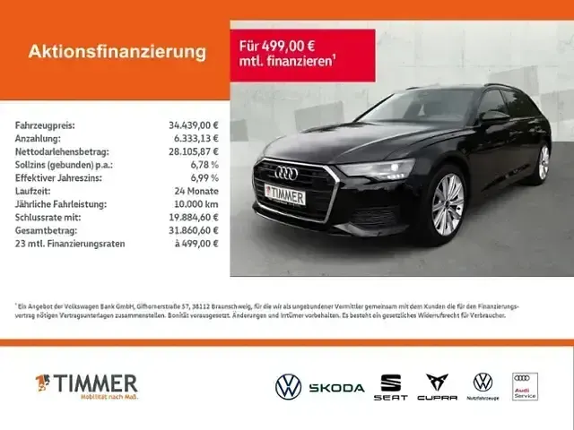 Używany Audi A6 Premium 204 KM (150 kW) 2023 Czarny Kombi