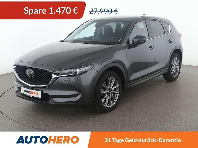 Machine grey Gebraucht 2021 Mazda CX-5 Sports-Line SUV | 26.520 € (Superpreis) - Bild 1/3