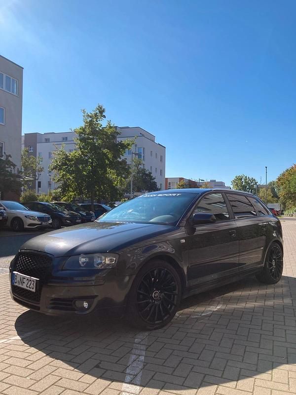 Schwarz Gebraucht 2006 Audi A3 Sportback S-Line Limousine | 4.000 € (Fairer Preis) - Bild 1/4