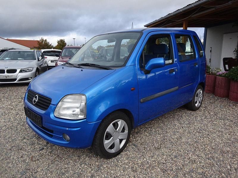Blau Gebraucht 2003 Opel Agila Kleinwagen | 750 € (Fairer Preis) - Bild 1/4