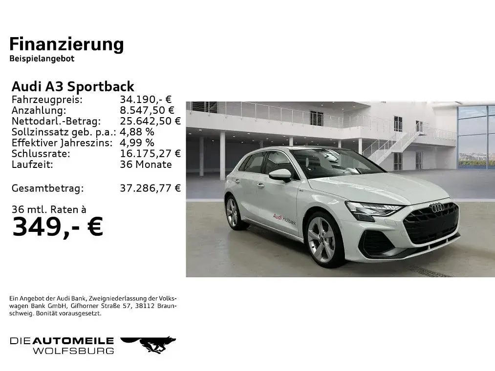 Gebraucht Audi A3 S-Line 150 PS (110 kW) 2025 Weiß Limousine