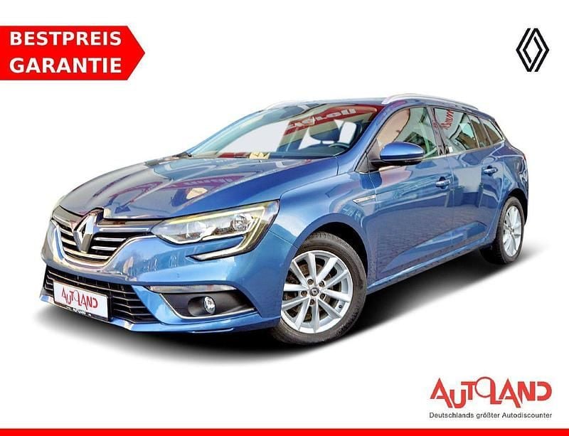 Gletscher blau (metallic) Gebraucht 2017 Renault Mégane GrandTour Intens Kombi | 15.950 € (Teuer) - Bild 1/4