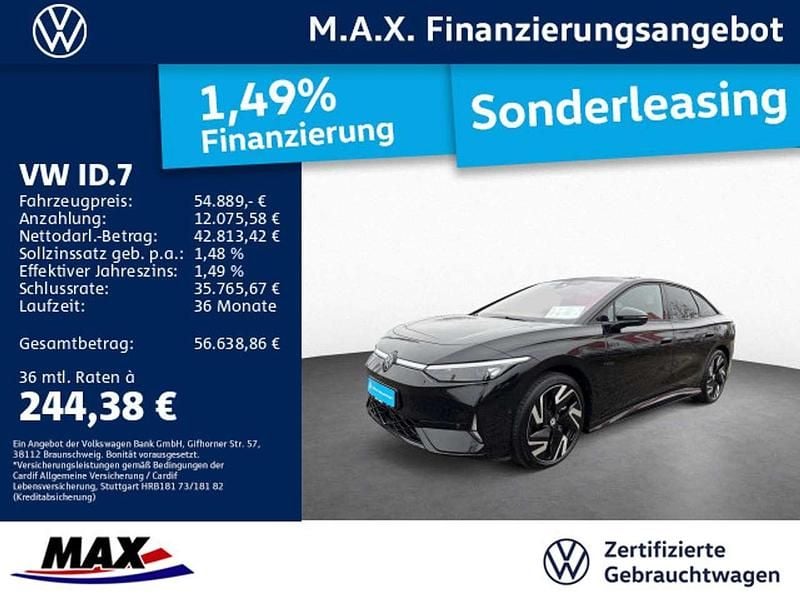 Schwarz Gebraucht 2025 VW ID.7 GTX Limousine | 54.889 € (Etwas zu teuer) - Bild 1/2