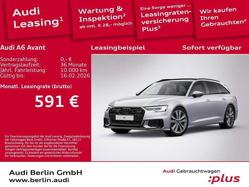 Florettsilber metallic Gebraucht 2025 Audi A6 S-Line Kombi | 57.900 € (Teuer) - Bild 1/3