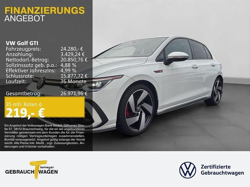 Pure white Gebraucht 2020 VW Golf GTI Limousine | 24.280 € (Fairer Preis) - Bild 1/4