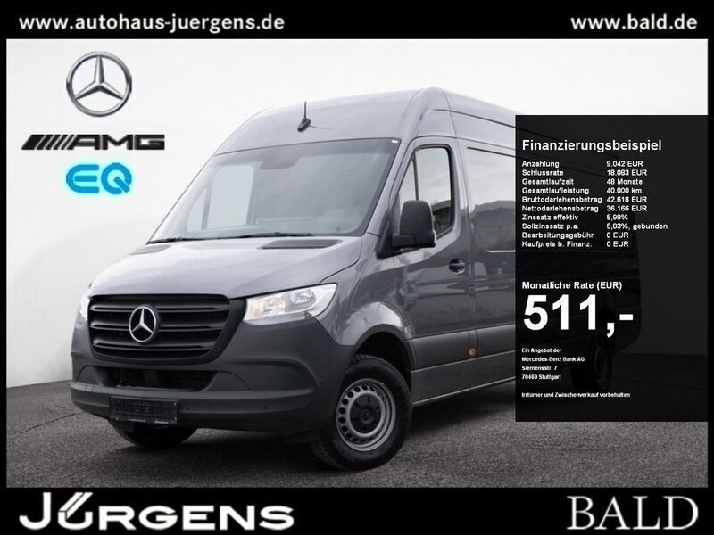 Grau Gebraucht 2024 Mercedes Sprinter Van | 42.720 € (Fairer Preis) - Bild 1/4