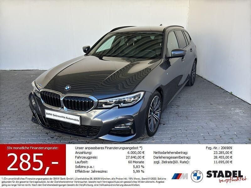Mineralgrau metallic Gebraucht 2021 BMW 320 M Sport Kombi | 26.879 € (Guter Preis) - Bild 1/4