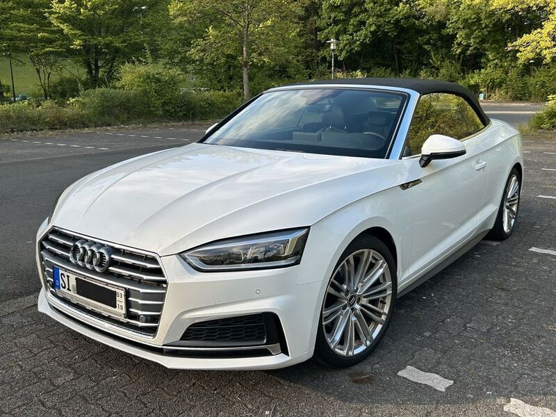 Weiß Gebraucht 2018 Audi A5 Cabriolet Design Cabrio | 31.000 € (Etwas zu teuer) - Bild 1/4