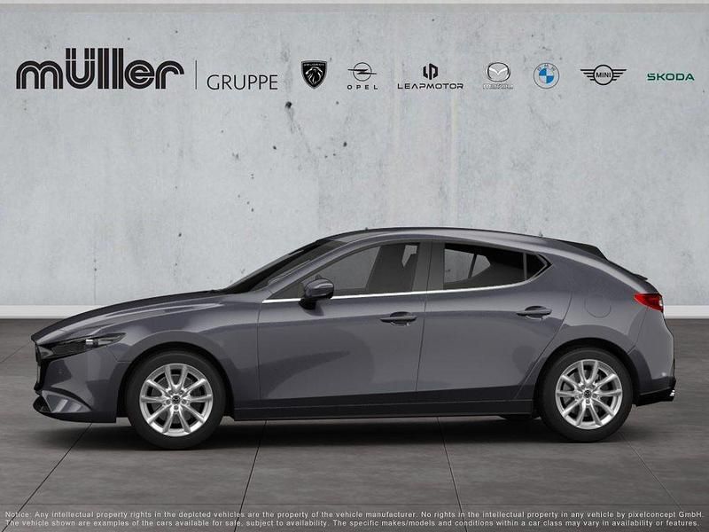 Neu Mazda 3 Exclusive 140 PS (102 kW) 2026 Grau Limousine