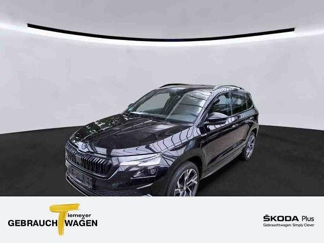 Schwarz Gebraucht 2022 Skoda Karoq SportLine SUV | 30.750 € (Guter Preis) - Bild 1/4