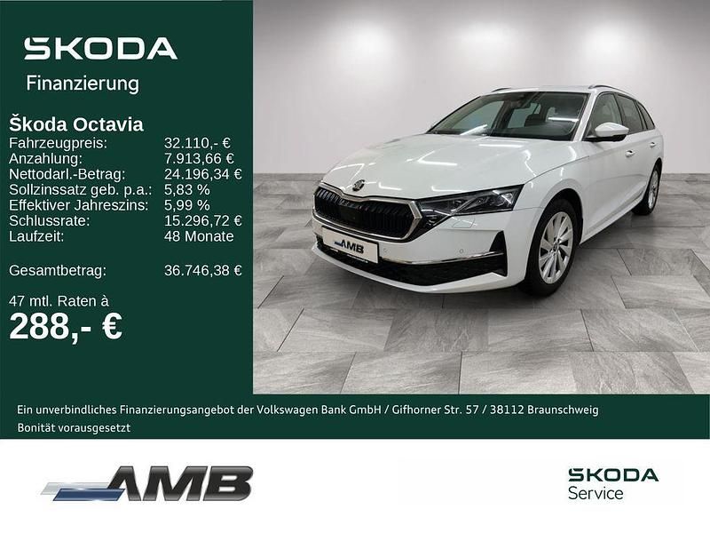 Weiß Gebraucht 2025 Skoda Octavia Selection Kombi | 31.480 € (Fairer Preis) - Bild 1/3