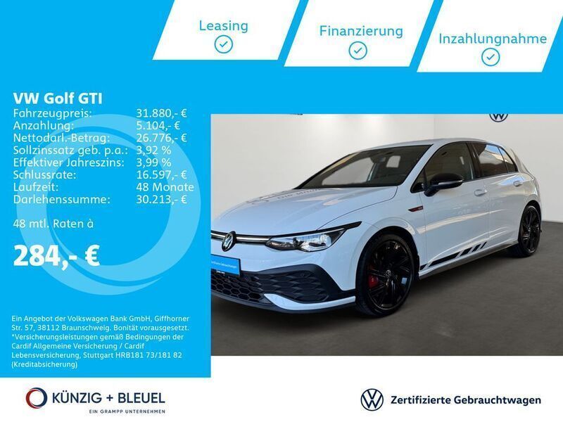 Pure white Gebraucht 2022 VW Golf VIII GTI Clubsport Limousine | 32.000 € (Fairer Preis) - Bild 1/4