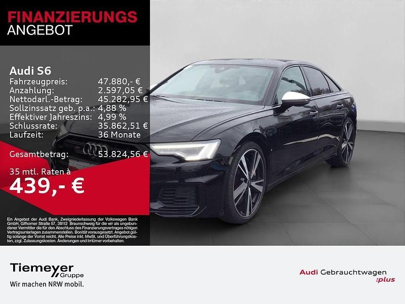 Brillantschwarz Gebraucht 2022 Audi S6 Ambiente Limousine | 47.880 € (Guter Preis) - Bild 1/4