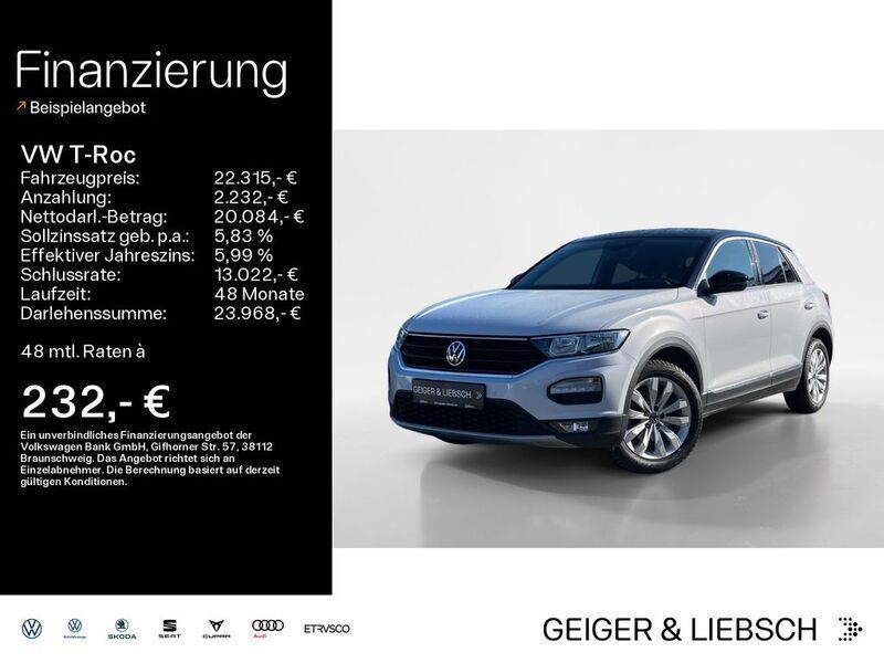 Weiß Gebraucht 2021 VW T-Roc Sport SUV | 22.715 € (Fairer Preis) - Bild 1/3