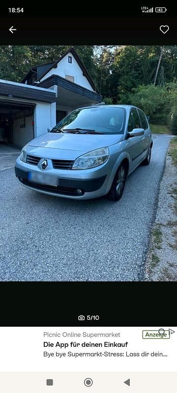 Silber Gebraucht 2005 Renault Scénic II Van / Kleinbus | 2.599 € (Etwas zu teuer) - Bild 1/4