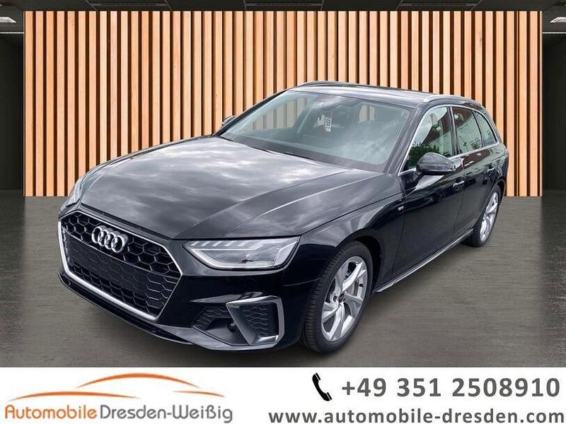 Schwarz schwarz (metallic) Gebraucht 2024 Audi A4 S-Line Kombi | 35.980 € (Guter Preis) - Bild 1/4