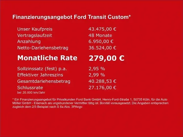 Neu Ford Transit Custom Trend 150 PS (110 kW) 2026 Weiss Kombi