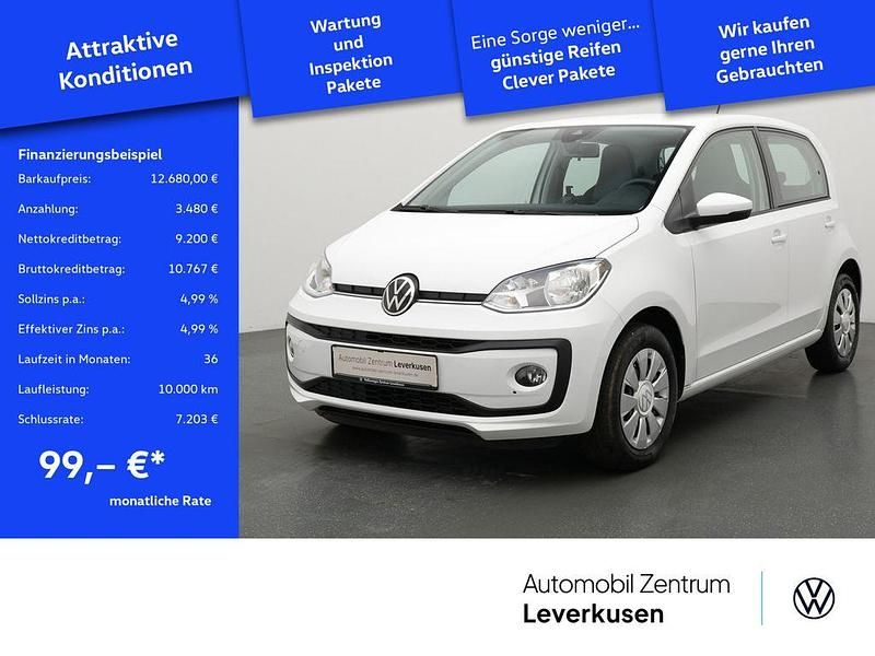 Pure white Gebraucht 2022 VW up! Kleinwagen | 12.680 € (Fairer Preis) - Bild 1/4