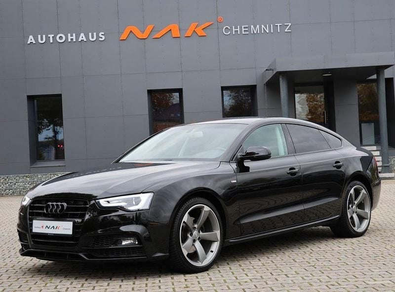 Schwarz Gebraucht 2016 Audi A5 Sportback S-Line Kleinwagen | 20.990 € (Fairer Preis) - Bild 1/4