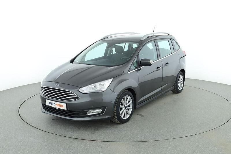 Gebraucht Ford Grand C-Max Titanium 125 PS (91 kW) 2015 Grau Van / Kleinbus