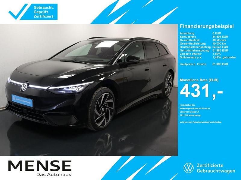 Grenadillschwarz Gebraucht 2024 VW ID.7 Pro Limousine | 51.985 € (Teuer) - Bild 1/4