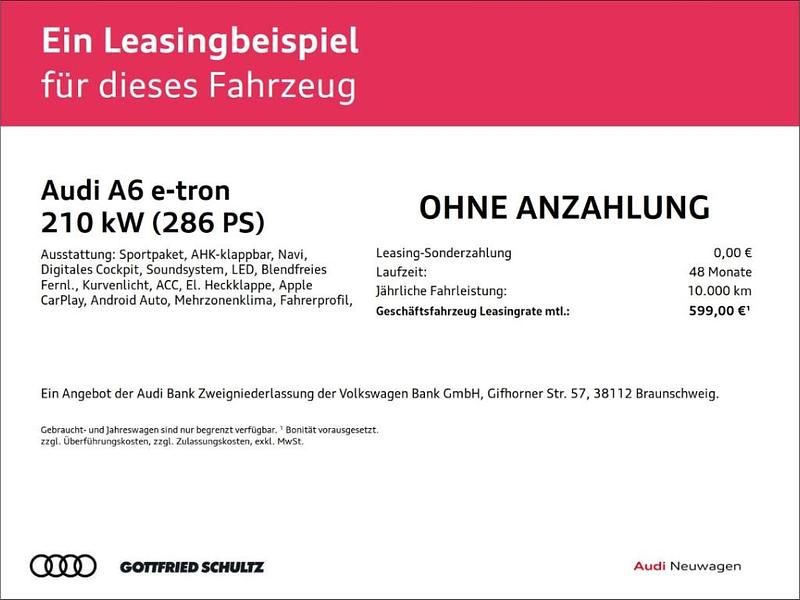 Gebraucht Audi A6 e-tron Sport 210 kW (286 PS) 2026 Schwarz Kombi