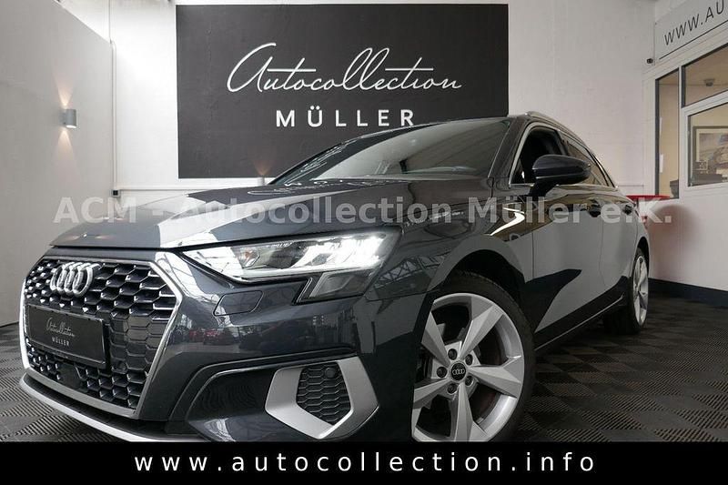 Grau Gebraucht 2023 Audi A3 Sportback Ambiente Limousine | 23.697 € (Fairer Preis) - Bild 1/4