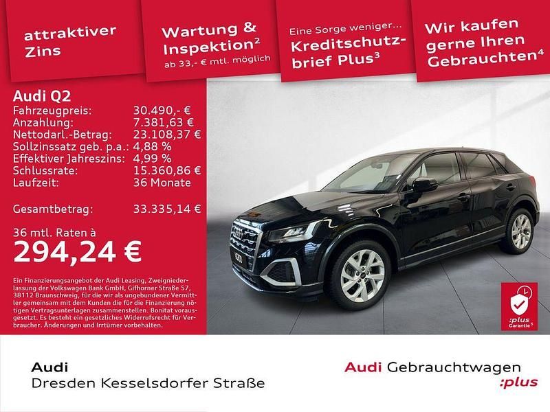 Schwarz Gebraucht 2024 Audi Q2 Advanced Plus SUV | 30.490 € (Etwas zu teuer) - Bild 1/4