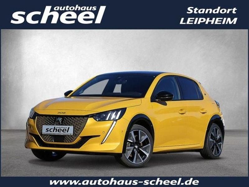 Gelb Gebraucht 2021 Peugeot e-208 GT Kleinwagen | 14.999 € (Guter Preis) - Bild 1/4
