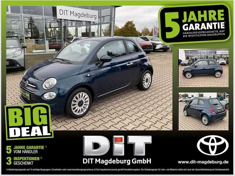 Colore esterno (dipinto di blu Gebraucht 2021 Fiat 500 Lounge Kleinwagen | 11.990 € (Fairer Preis) - Bild 1/4