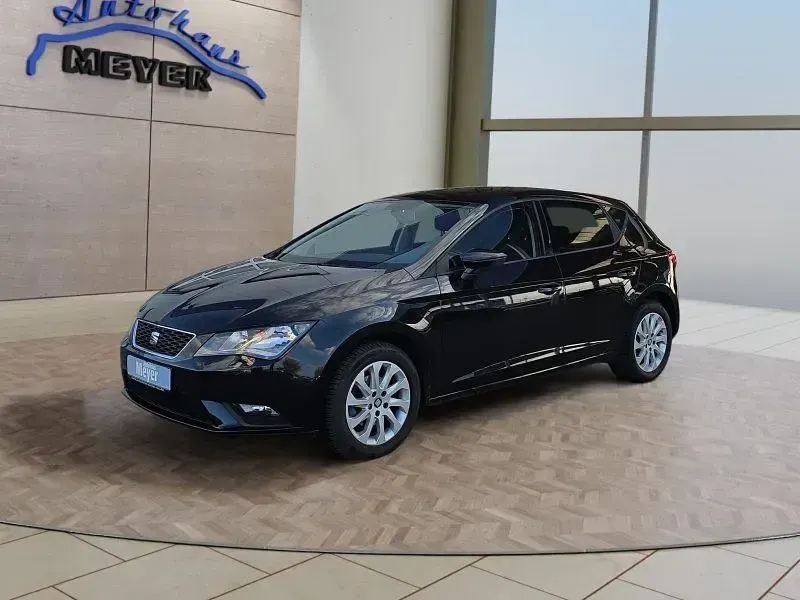 Usata Seat Leon 105 CV (77 kW) 2014 Nero Berlina