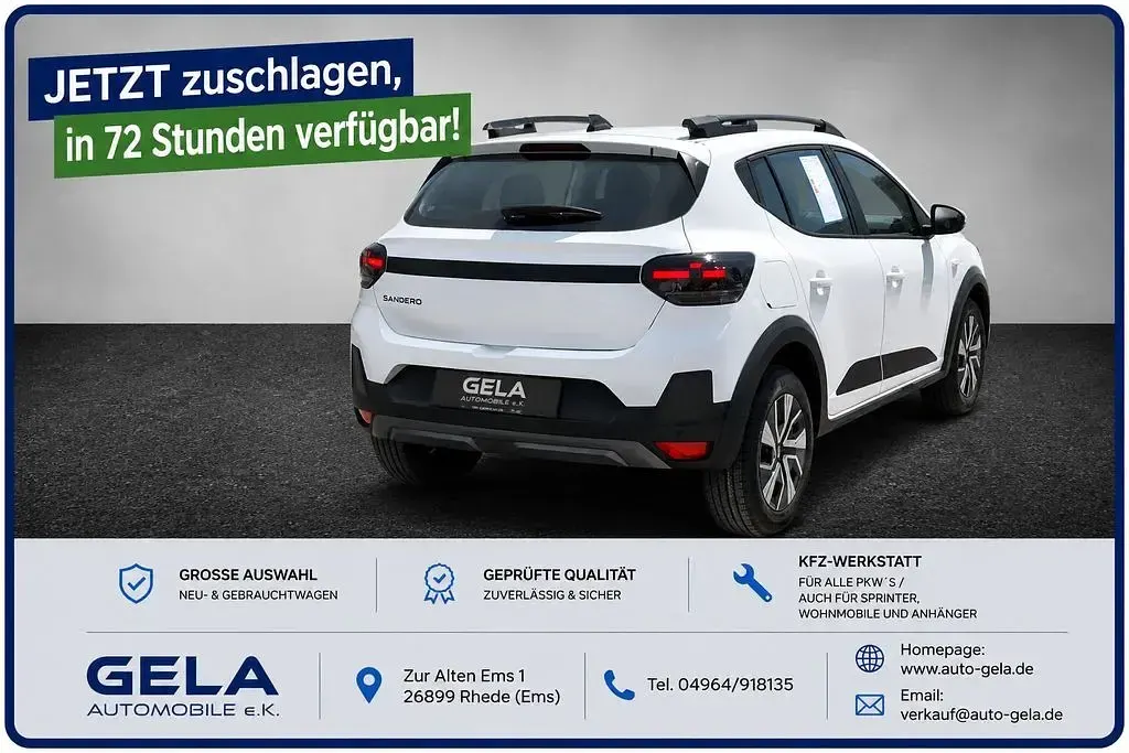 Neu Dacia Sandero Expression 122 PS (89 kW) 2026 Arktisweiß SUV