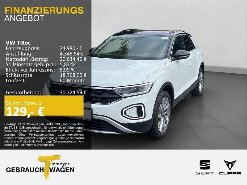 Gebraucht VW T-Roc IQ Drive 150 PS (110 kW) 2025 Weiß SUV