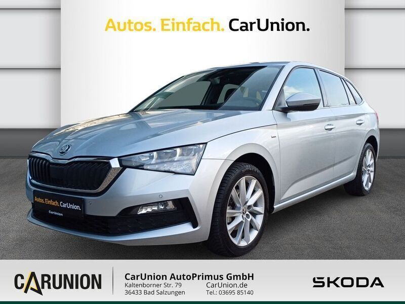 Brilliantsilber metallic met. Gebraucht 2021 Skoda Scala Clever Kleinwagen | 16.990 € (Fairer Preis) - Bild 1/4