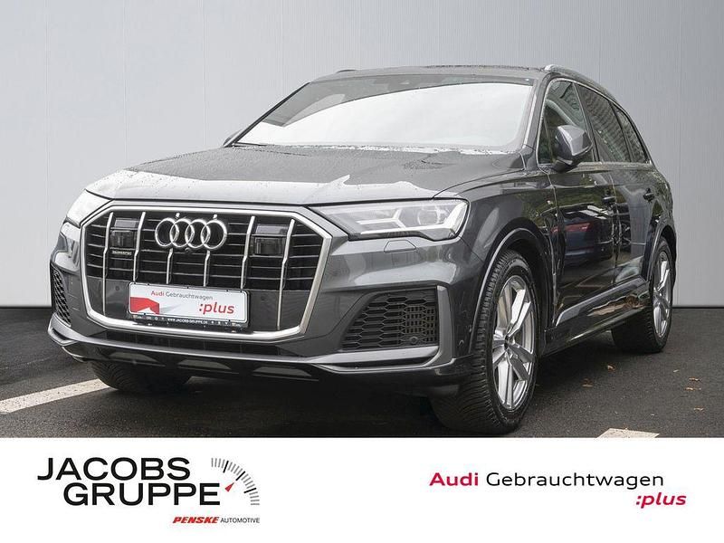 Grau Gebraucht 2022 Audi Q7 S-Line SUV | 55.930 € (Etwas zu teuer) - Bild 1/4