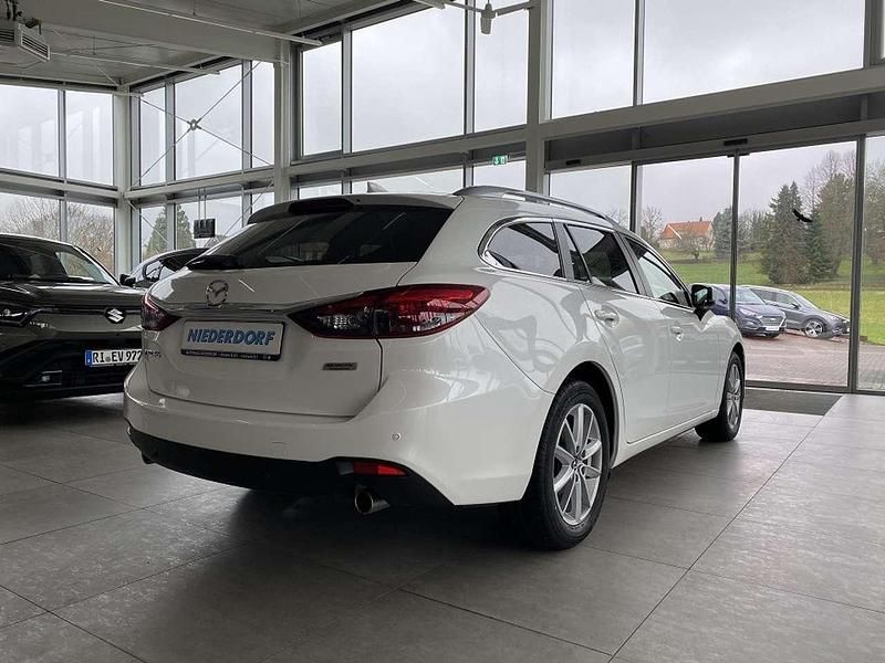 Gebraucht Mazda 6 Exclusive-Line 165 PS (121 kW) 2016 Snowflake white (metallic) Kombi