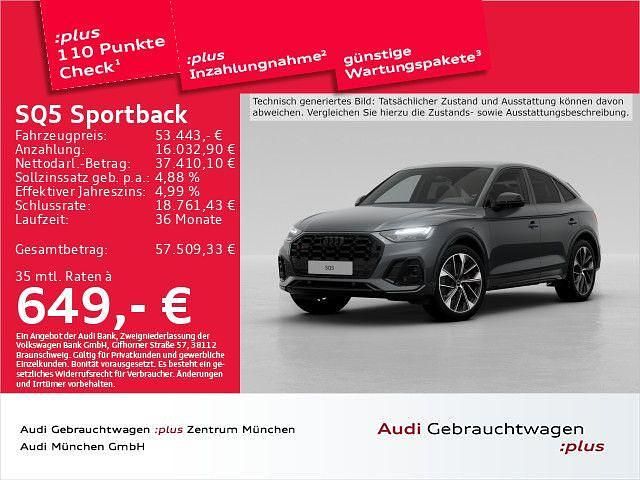 Grau Gebraucht 2022 Audi SQ5 Sportback Sport SUV | 53.443 € (Guter Preis) - Bild 1/2