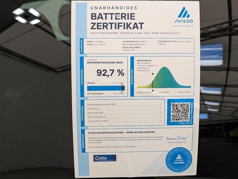 Gebraucht VW ID.3 Pro Performance 150 kW (204 PS) 2022 Makenatürkis metallic Kleinwagen