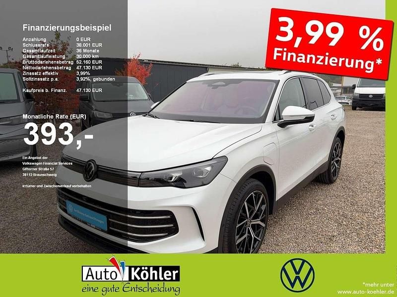 Oryxweiß perlmutteffekt / mist Gebraucht 2025 VW Tiguan Elegance SUV | 47.130 € (Fairer Preis) - Bild 1/3