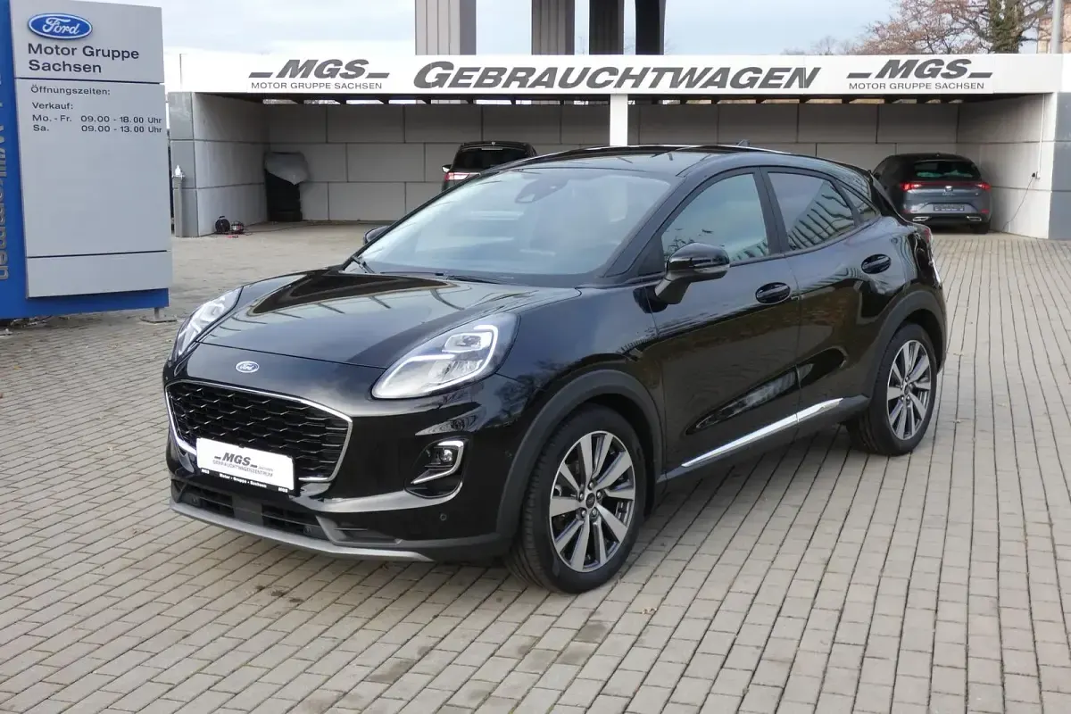 Gebraucht Ford Puma Titanium X 125 PS (91 kW) 2021 Obsidianschwarz metallic SUV