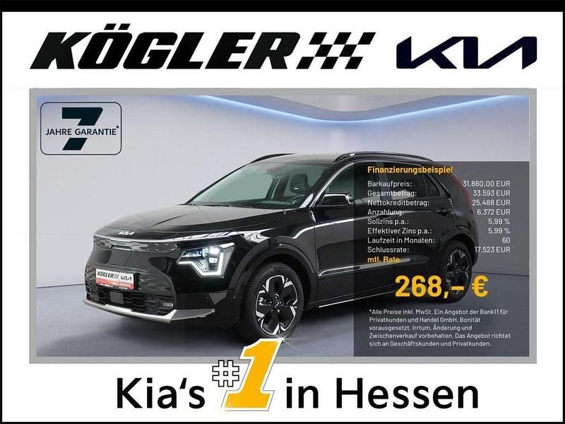 Schwarz Gebraucht 2024 Kia e-Niro Inspiration SUV | 31.860 € (Fairer Preis) - Bild 1/3