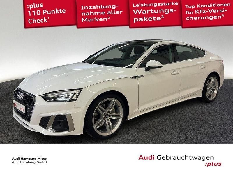 Ibisweiß Gebraucht 2022 Audi A5 Sportback S-Line Kleinwagen | 33.450 € (Guter Preis) - Bild 1/3