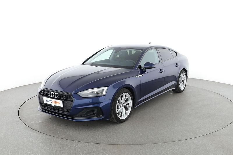 Blau Gebraucht 2021 Audi A5 Sportback Advanced Limousine | 30.960 € (Guter Preis) - Bild 1/3