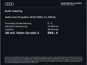 Gebraucht Audi e-tron GT quattro 350 kW (476 PS) 2024 Schwarz (mythosschwarz metallic) Limousine