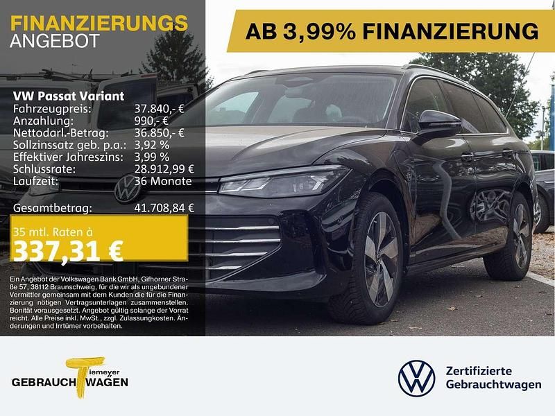 Schwarz Gebraucht 2024 VW Passat Business Kombi | 37.840 € (Superpreis) - Bild 1/4