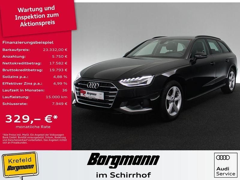 Schwarz / mythosschwarz Gebraucht 2021 Audi A4 Advanced Kombi | 23.332 € (Fairer Preis) - Bild 1/4