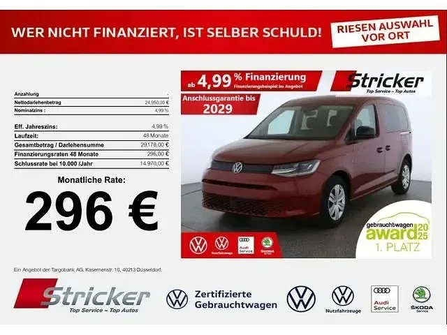 Gebraucht VW Caddy Basis 102 PS (75 kW) 2024 Van / Kleinbus