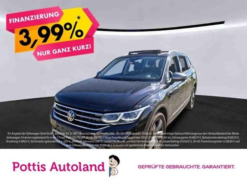 Schwarz Gebraucht 2022 VW Tiguan Allspace Elegance SUV | 33.777 € (Guter Preis) - Bild 1/3