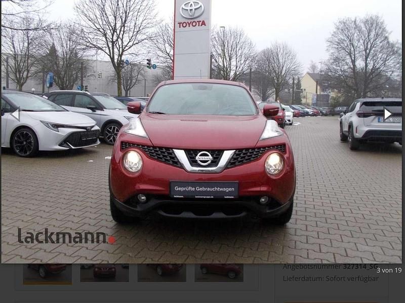 Gebraucht Nissan Juke N-TEC 117 PS (86 kW) 2017 Rot SUV